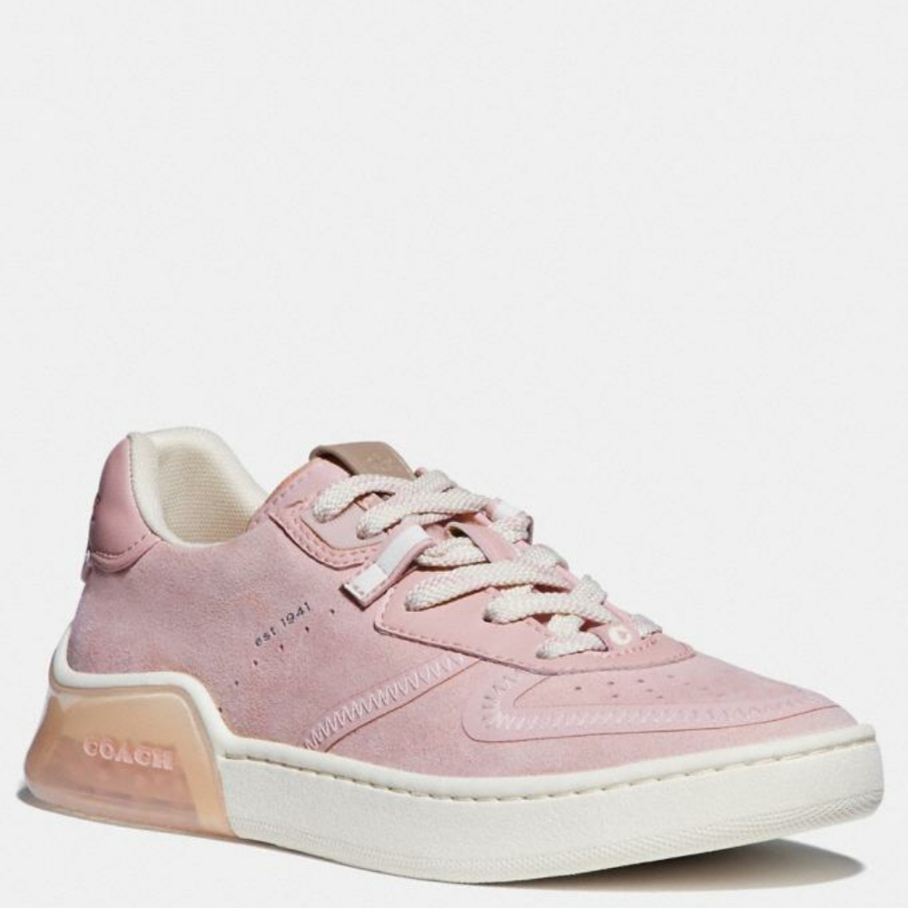 Pink Coach sneakers